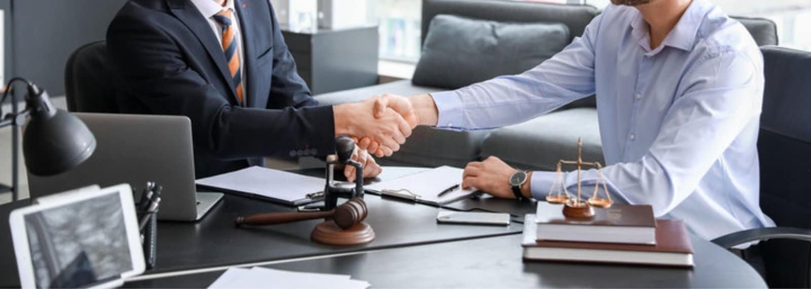 a handshake between two people